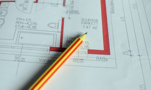 Bauplanung Bleistift Plan